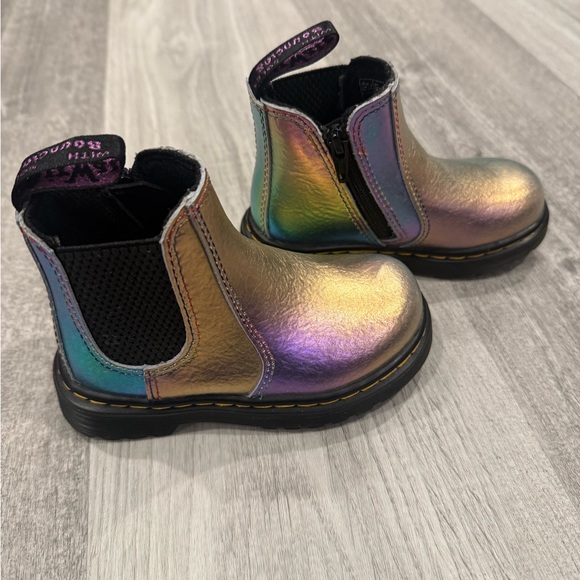 Dr. Martens Rainbow Iridescent Chelsea Boots - Picture 4 of 5